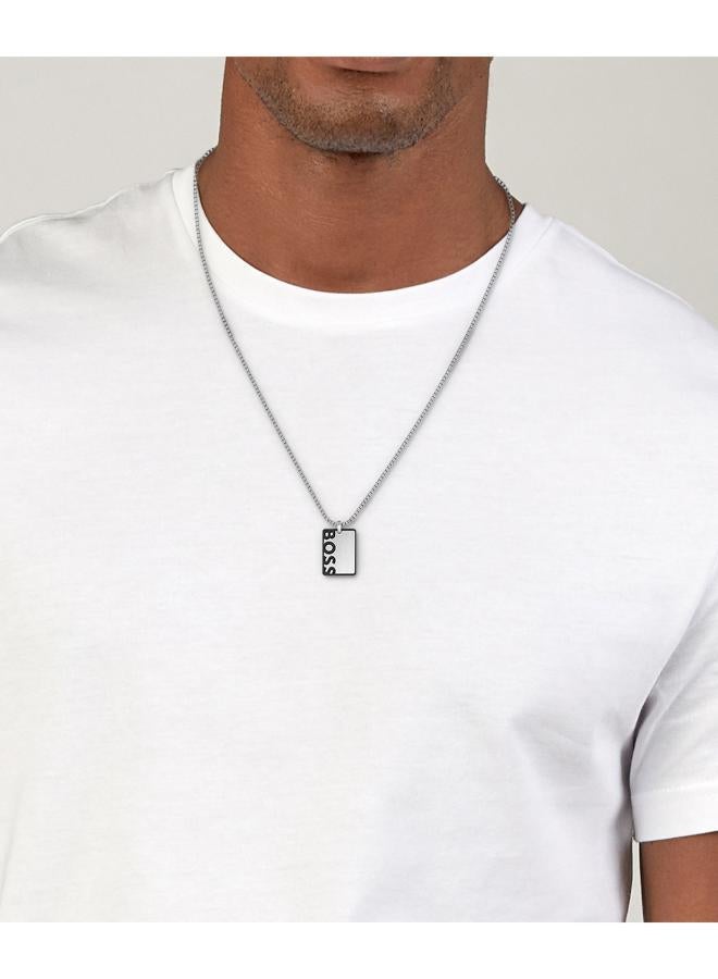 BOSS Id Stainless steel drop necklace - 1580302 - Image 3